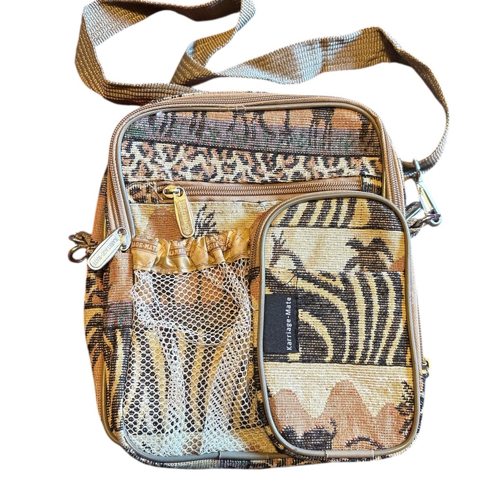 Vintage Animal Print  Karriage-Mate Crossbody Bag